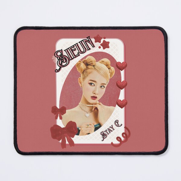 Item preview, Stay C Sieun Kpop Girl Group Card Red Aesthetic Collage Design designed and sold by AJUNICE STUDIO.