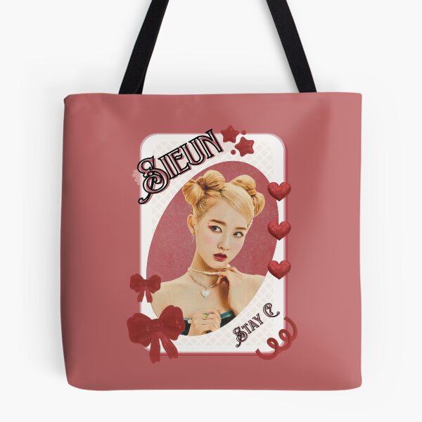 Item preview, Stay C Sieun Kpop Girl Group Card Red Aesthetic Collage Design designed and sold by AJUNICE STUDIO.