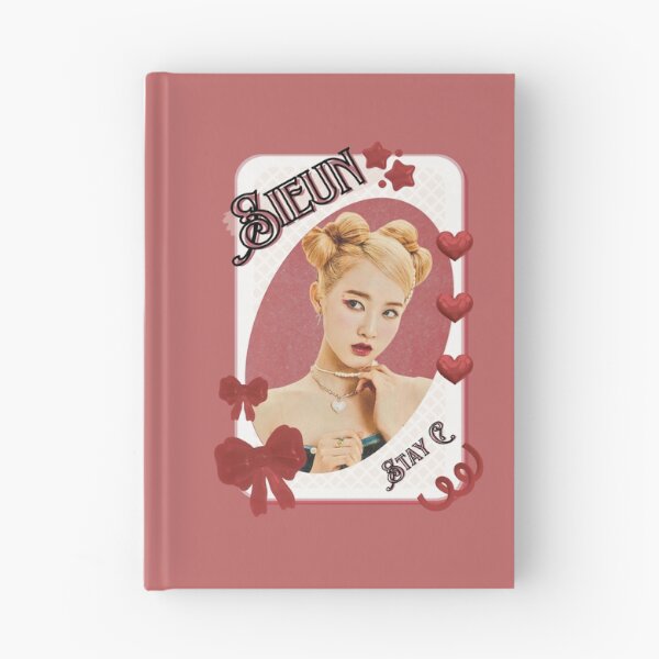 Item preview, Stay C Sieun Kpop Girl Group Card Red Aesthetic Collage Design designed and sold by AJUNICE STUDIO.