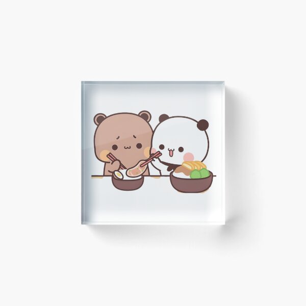Item preview, Bubu Dudu Eating Together Panda And Brownie Bear True Love Couple 2026 designed and sold by OceanLiveArts.