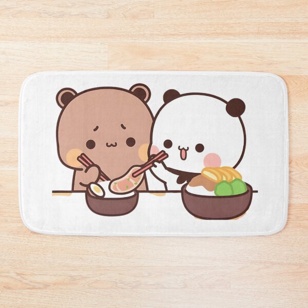 Item preview, Bubu Dudu Eating Together Panda And Brownie Bear True Love Couple 2026 designed and sold by OceanLiveArts.