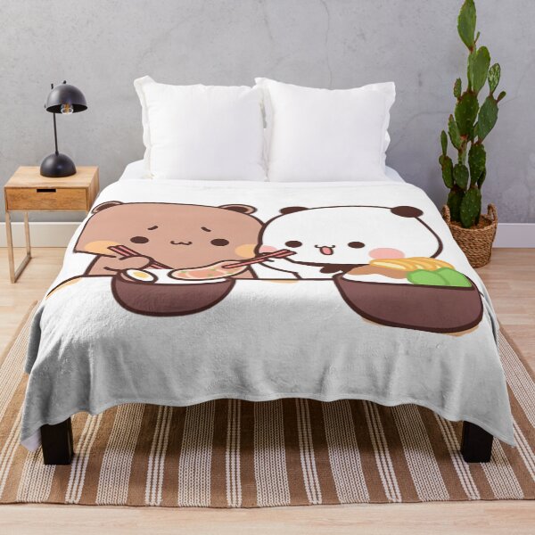 Item preview, Bubu Dudu Eating Together Panda And Brownie Bear True Love Couple 2026 designed and sold by OceanLiveArts.