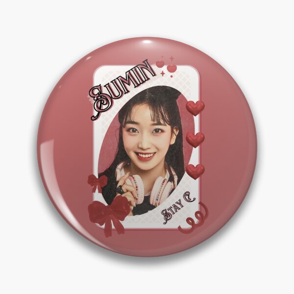 Item preview, Stay C Sumin Kpop Girl Group Card Red Aesthetic Collage Design designed and sold by AJUNICE STUDIO.