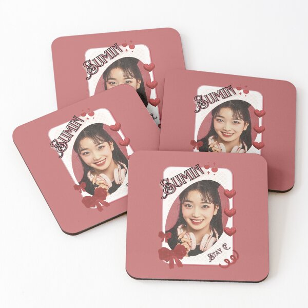 Item preview, Stay C Sumin Kpop Girl Group Card Red Aesthetic Collage Design designed and sold by AJUNICE STUDIO.