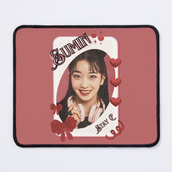 Item preview, Stay C Sumin Kpop Girl Group Card Red Aesthetic Collage Design designed and sold by AJUNICE STUDIO.