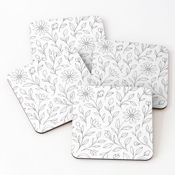 Item preview, Minimal Floral Line Pattern designed and sold by AL&ON DESIGN .