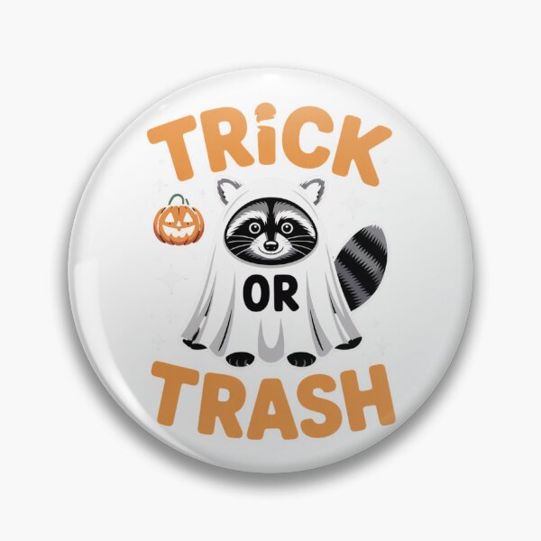 Item preview, Trick or Trash Halloween Raccoon Design | Ghost Costume Trash Panda | Spooky Cute Halloween Gift designed and sold by NSB-Design.