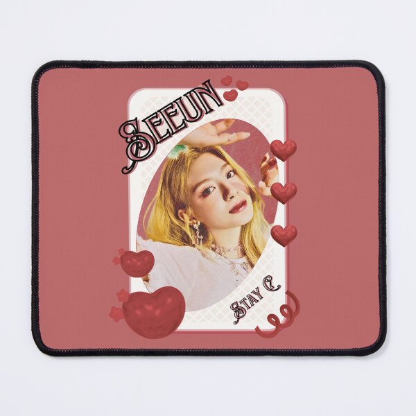 Item preview, Stay C Seeun Kpop Girl Group Card Red Aesthetic Collage Design designed and sold by AJUNICE STUDIO.