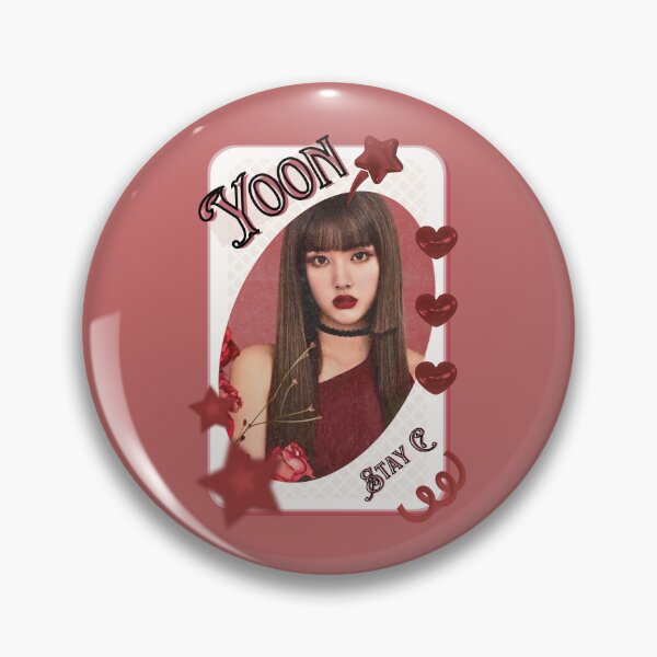 Item preview, Stay C Yoon Kpop Girl Group Card Red Aesthetic Collage Design designed and sold by AJUNICE STUDIO.