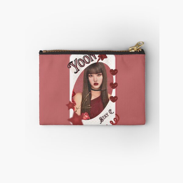 Item preview, Stay C Yoon Kpop Girl Group Card Red Aesthetic Collage Design designed and sold by AJUNICE STUDIO.