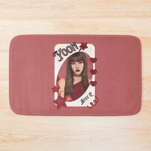 Item preview, Stay C Yoon Kpop Girl Group Card Red Aesthetic Collage Design designed and sold by AJUNICE STUDIO.