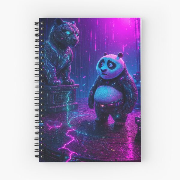 Item preview, Cyberpunk Panda and Panther in Neon Temple Realm designed and sold by -DEEWOLF-.