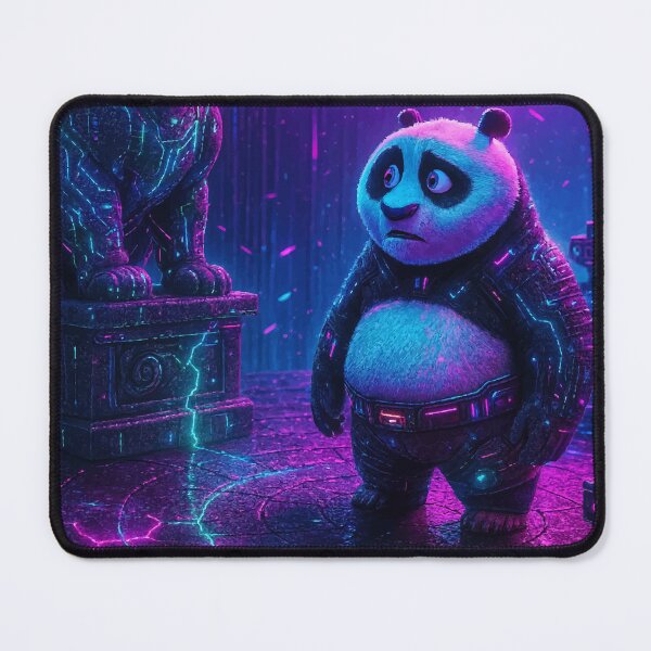 Item preview, Cyberpunk Panda and Panther in Neon Temple Realm designed and sold by -DEEWOLF-.