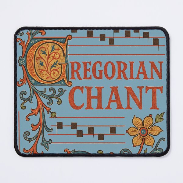 Item preview, Medieval Gregorian Chant Manuscript -g Illuminated Sacred Music Sheet with Ornate Gothic Letterin" designed and sold by freackly.