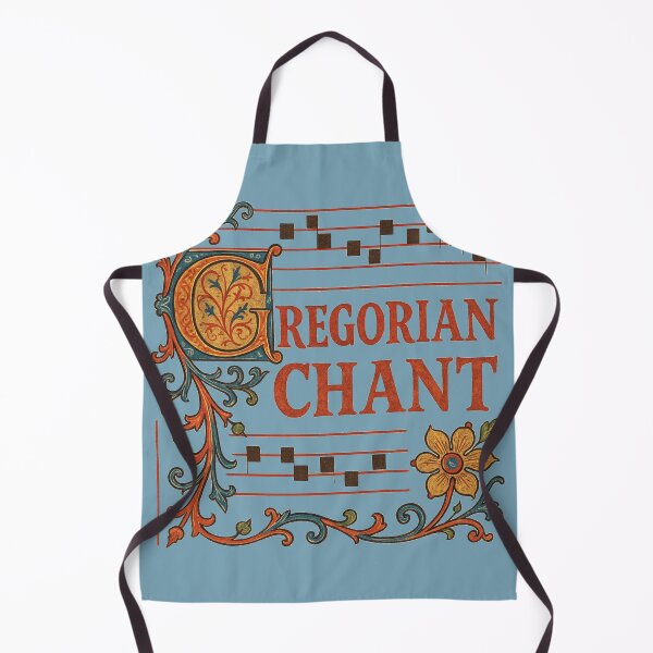 Item preview, Medieval Gregorian Chant Manuscript -g Illuminated Sacred Music Sheet with Ornate Gothic Letterin" designed and sold by freackly.