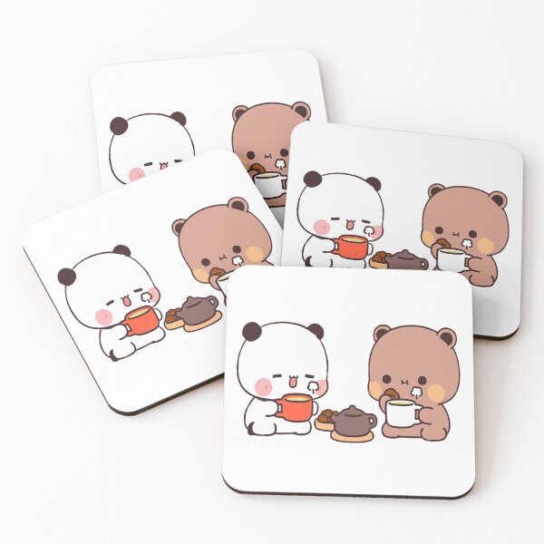 Item preview, Bubu Dudu Drinking Tea Together Panda And Brownie Bear True Love Couple 2026 designed and sold by OceanLiveArts.