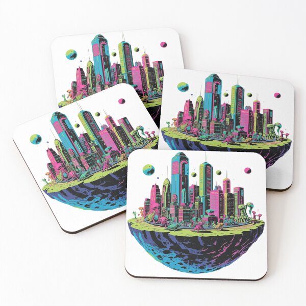 Item preview, Metrópolis flotante futurista en el espacio designed and sold by rouzaina.