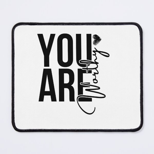 Item preview, YOU ARE WORTHY HEART INSPIRATIONAL PRINT designed and sold by CholarCrafts.