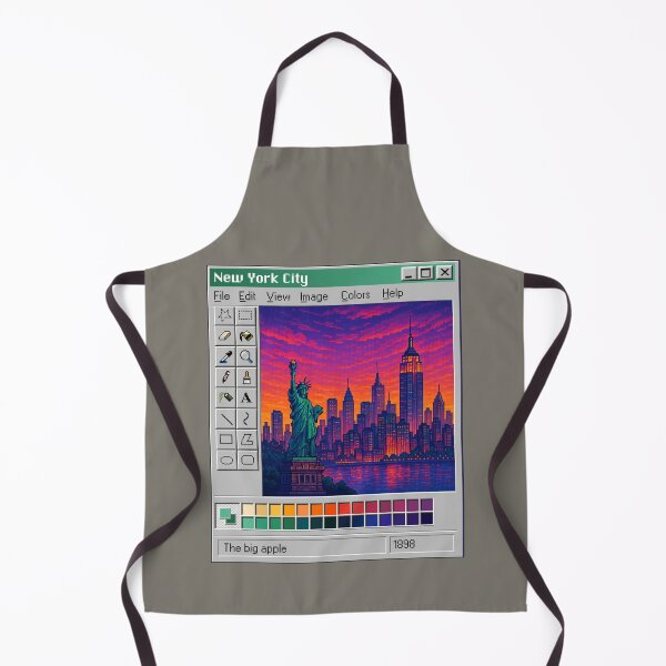Item preview, New York City Pixel Art – Retro Old Computer Cityscape designed and sold by PocionGamer.