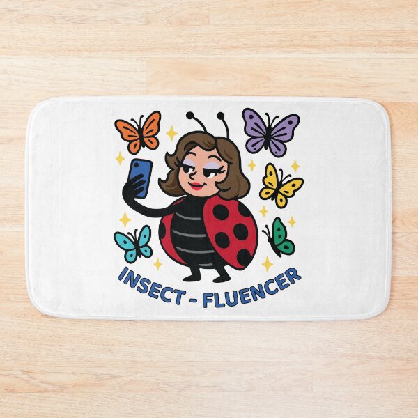Item preview, Insect - fluencer – Glam Ladybug with Butterfly Followers | Insect Memes and Bug Humor designed and sold by LadyInEverGreen.
