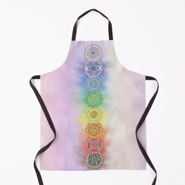Item preview, Rainbow Chakra Mandalas Vertical Row Healing Reiki designed and sold by mandalasouldesigns.