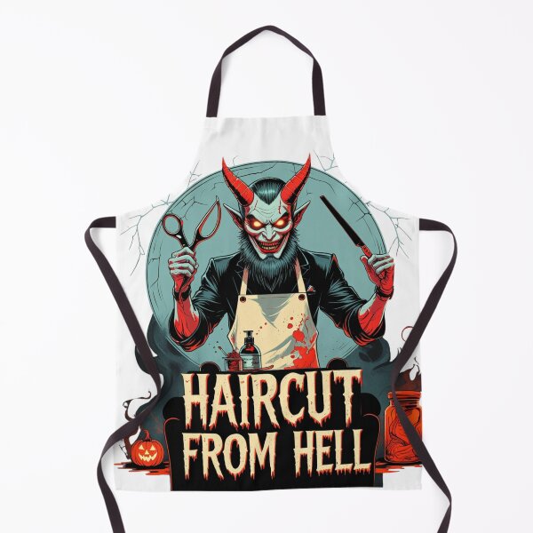 Artikelvorschau, Haarschnitt aus der Hölle Halloween Gruseliger Haarschnitt Friseur Haarstylist entworfen und verkauft von ILLdex.