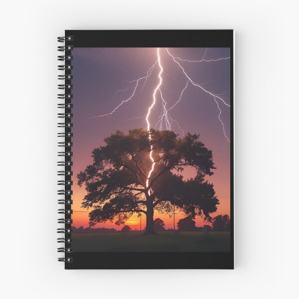 Item preview, Lightning striking a tree designed and sold by NicMacTees.