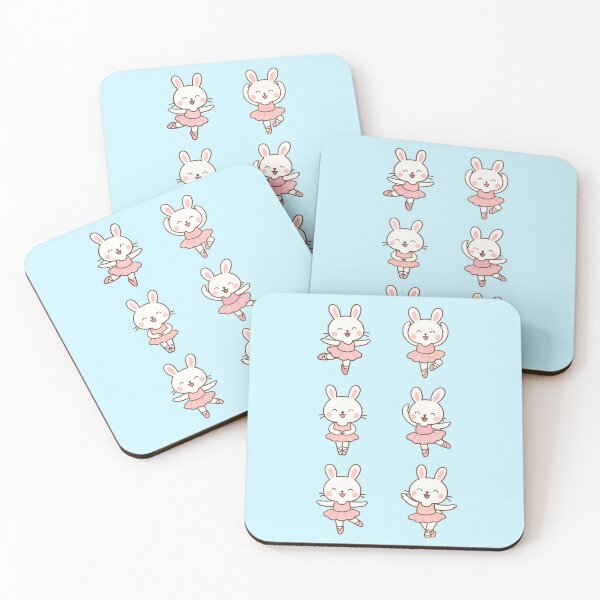 Item preview, Cute bunny ballerina set of 6 kawaii designed and sold by EMMonovi.