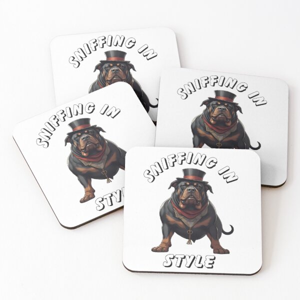 Item preview, Sniffing In Style Rottweiler Dog designed and sold by amalgamateyou.