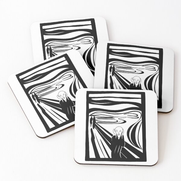 Item preview, The Scream by Edvard Munch in line art by procreate designed and sold by Gigishopping.