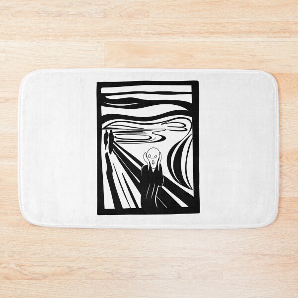 Item preview, The Scream by Edvard Munch in line art by procreate designed and sold by Gigishopping.