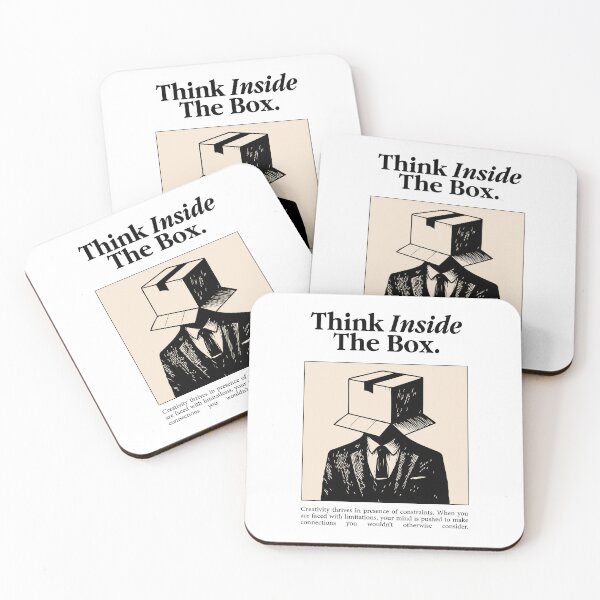 Item preview, Think Inside the Box Surreal Illustration designed and sold by -DEEWOLF-.