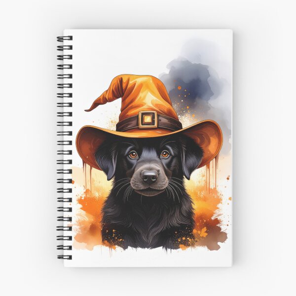 Item preview, Black Dog Halloween Witch's Familiar Spooky Season designed and sold by Englandbear.