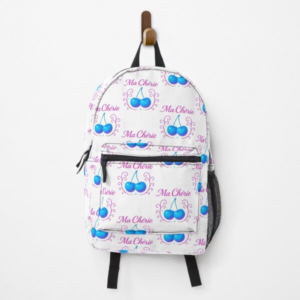 Artikelvorschau, Ma Chérie Blue Neon Cherry Design – Retro Vaporwave Aesthetic Art für trendige Mode und Wohnkultur entworfen und verkauft von GemBob Creations.