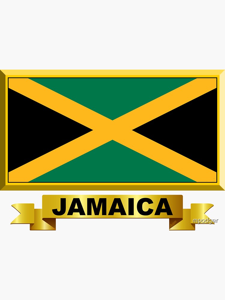 Escudo De Armas De Jamaica Escudo De Armas De Jamaica Pegatinas