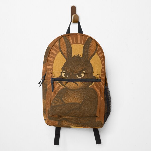 Item preview, Angry Bunny Rabbit - Vintage Grumpy Animal with Sunburst Halo Design designed and sold by freackly.