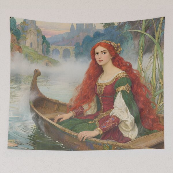 Item preview, The Lady of Shalott: Guardian of Fate and Reflection designed and sold by SoniaSarkali.