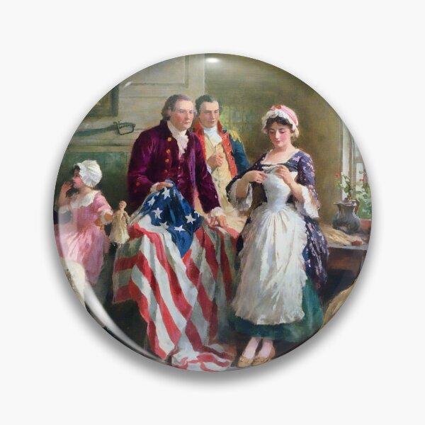 Artikelvorschau, Betsy Ross und General George Washington entworfen und verkauft von Jon-Baran.