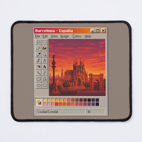 Item preview, Spanish City Pixel Art in Retro Computer designed and sold by PocionGamer.