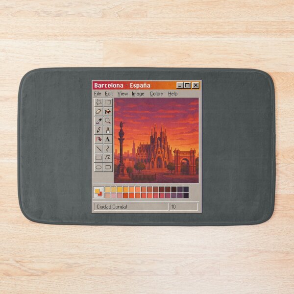 Item preview, Spanish City Pixel Art in Retro Computer designed and sold by PocionGamer.