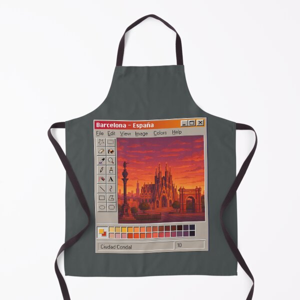 Item preview, Spanish City Pixel Art in Retro Computer designed and sold by PocionGamer.