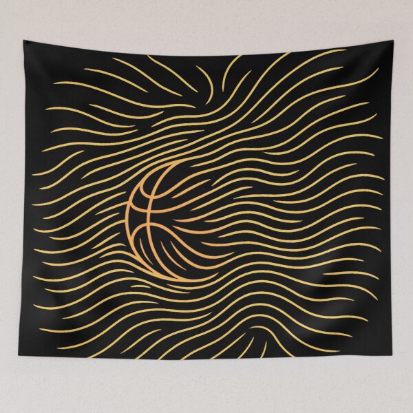 Item preview, Abstract Flowing Lines Basketball – Orange & Yellow Gradient designed and sold by Bellassi.
