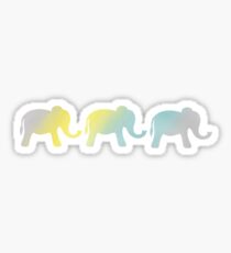 Three Elephants Sticker