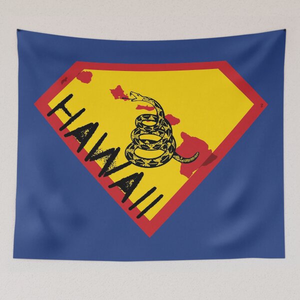 Item preview, HAWAIIAN  SHIELD - Freedom Is The Superpower -  Gadsden Snake Flag - Dont Tread On Me SUPERHERO HAWAII  spellout design designed and sold by pelagio.