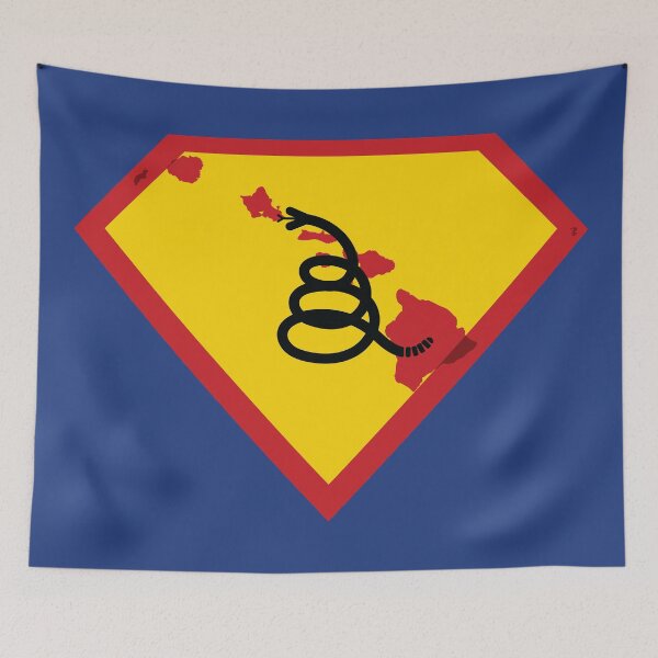 Item preview, HAWAIIAN  Shield - Freedom Is The Superpower - Modern Gadsden Snake Flag - Dont Tread On Me SUPERHERO HAWAII   design designed and sold by pelagio.