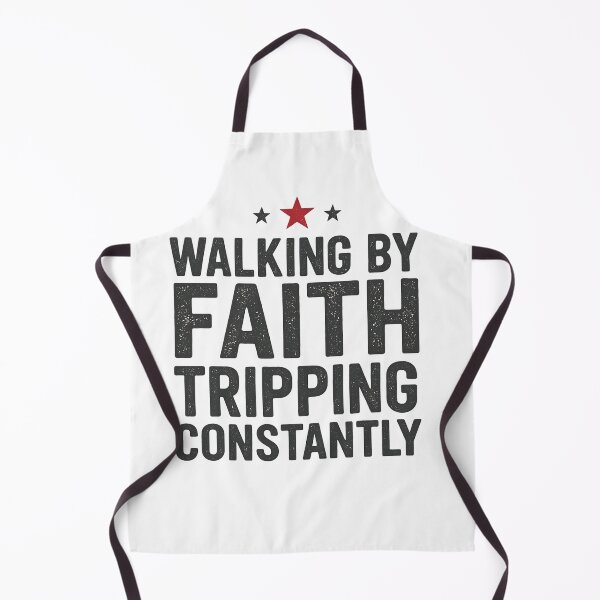 Item preview, Walking by Faith Tripping Constantly | Funny Faith Design designed and sold by InspireSticker.