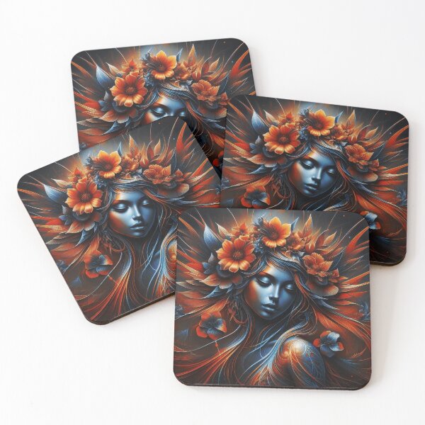 Item preview, A surreal, psychedelic portrait of a woman’s head designed and sold by NZThrillVibes.