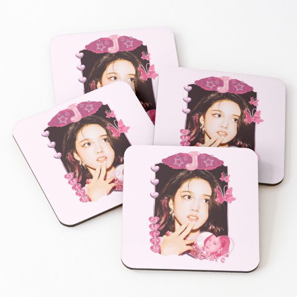 Item preview, Stay C J Pink Kpop Girl Group Card Fairylike Aesthetic Collage Design designed and sold by AJUNICE STUDIO.