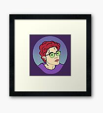 Retro chick Framed Print