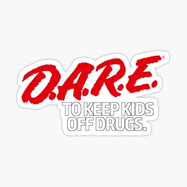 Dare Shirt - D.A.R.E. (Dare) Vintage 90's Logo Shirt Sticker